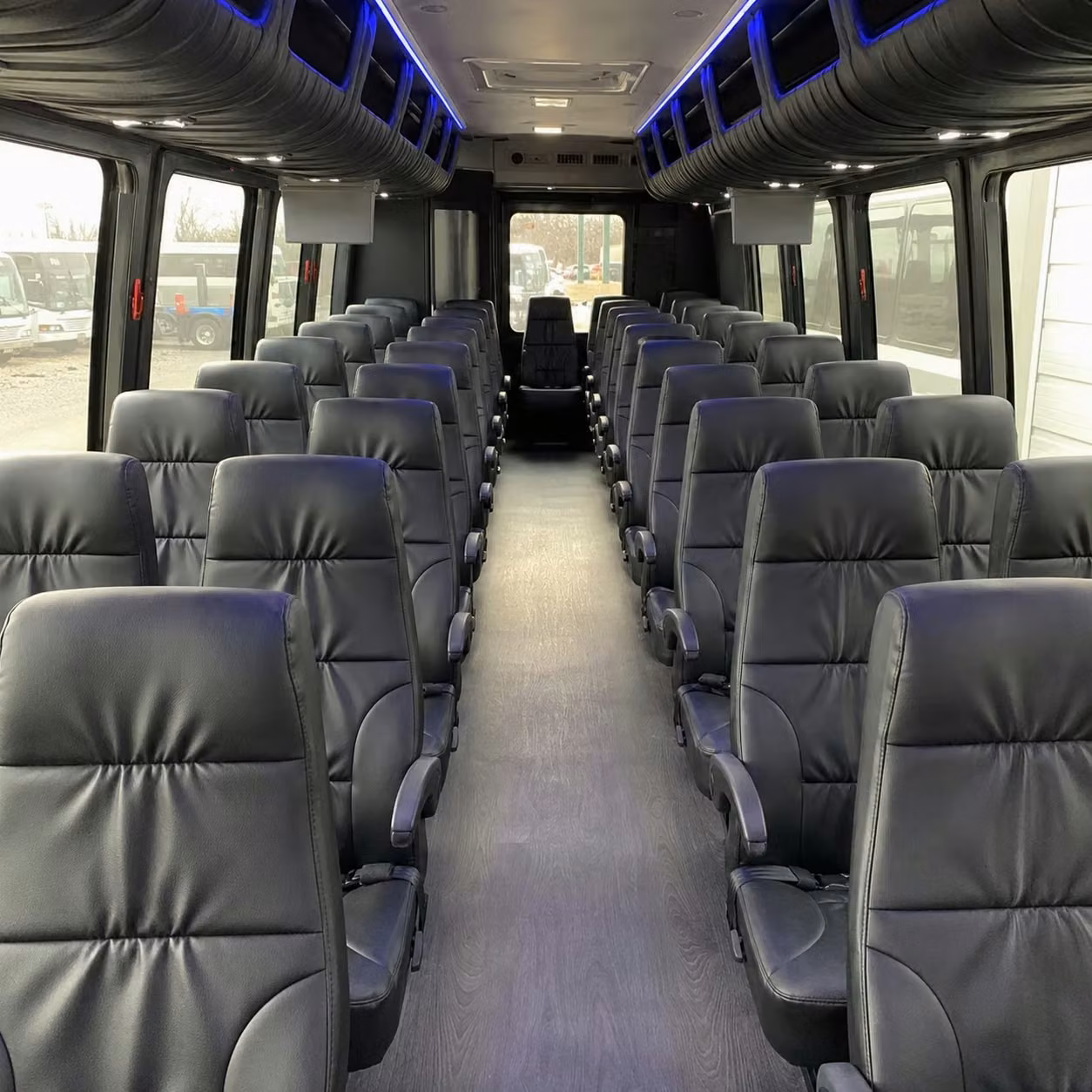 28 passenger minibus interior