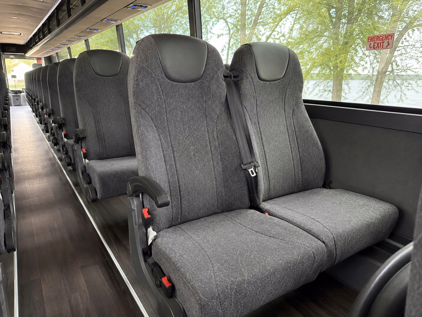 boulder charter bus interior