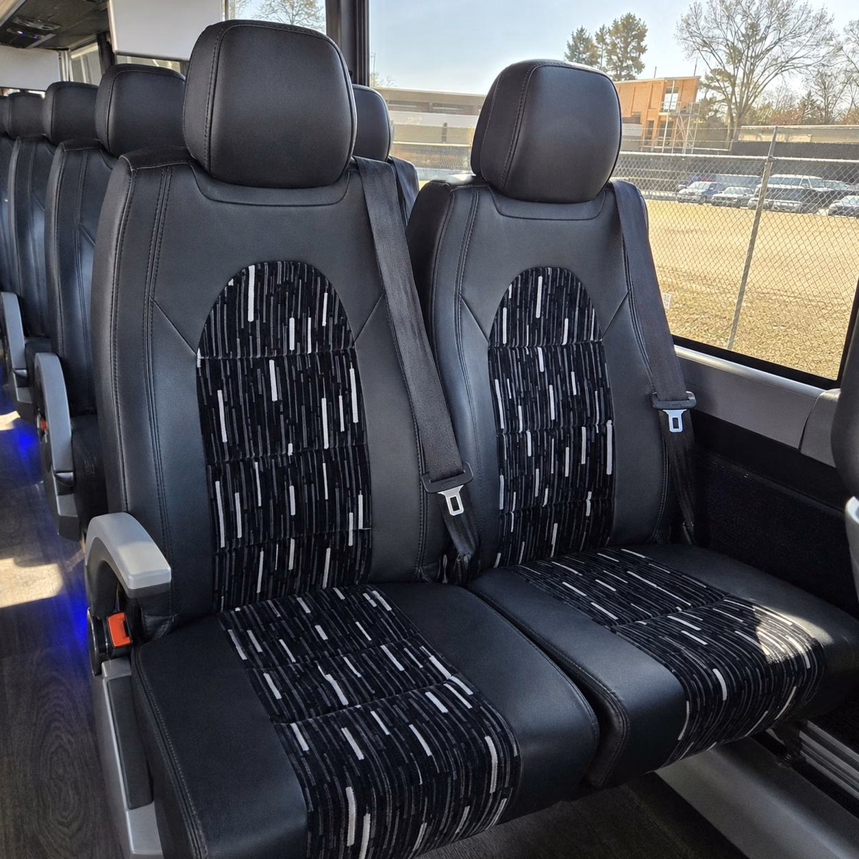 boulder charter bus rental interior
